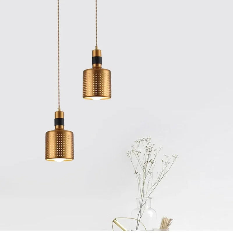 Gold Nordic Pendant Light – Modern LED Hanging Lamp | Scandinavian Luxury Interior Lighting