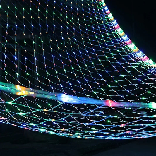 LED Net Christmas Lights – 6 x 4M & 3 x 3M Curtain Lighting for Windows, Gardens, Weddings & Festive Decorations
