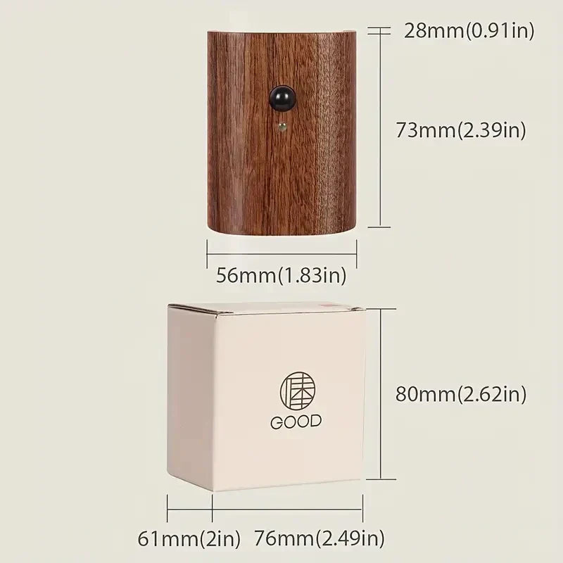 NordVale Sensor Wall Light – Wooden LED Motion Sensor Lamp | Modern Up & Down Ambient Lighting