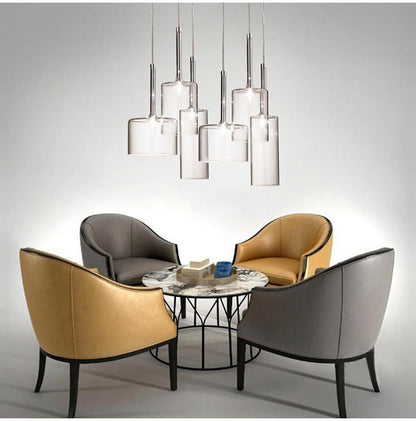 Milano Glass Pendant Light – Luxury LED Chandelier | Contemporary Italian Designer Lighting | Elegant Interior Centrepiece