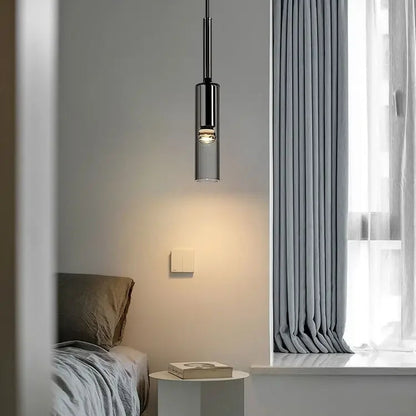 Obsidian Orb Pendant Light – Minimalist Glass Ceiling Lamp | Nordic LED Hanging Light for Contemporary Interiors