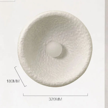 Wabi-Sabi Resin Wall Light – Retro Japanese LED Wall Sconce | Warm Minimalist Ambient Lighting