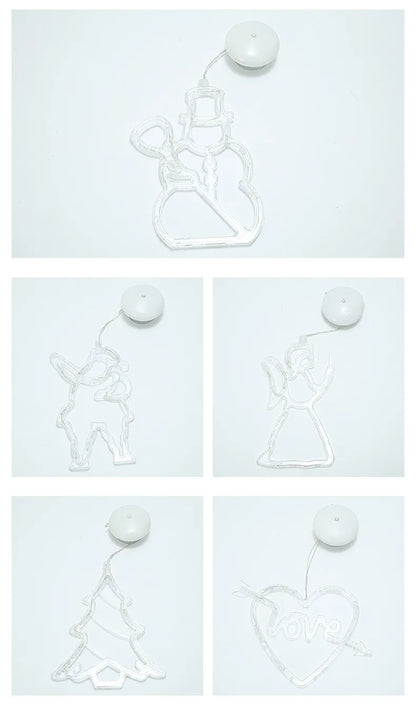 SantaGlow LED Window Light – Santa Claus Suction Cup Decoration | Festive Christmas Window Lamp