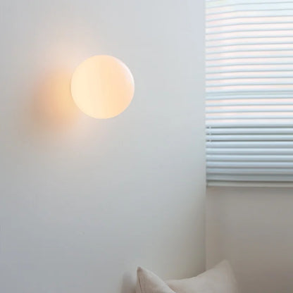 Orbelle Glass Wall Light – Frosted Globe LED Sconce | Modern Ambient Lighting | Timeless Interior Elegance