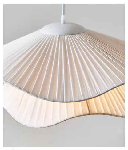 Nordic Linen Pendant Light – Scandinavian Fabric Ceiling Lamp | Soft Ambient Lighting | Japandi Interior Elegance