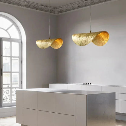 Gold Lotus Pendant Light – Vintage Zen Ceiling Lamp | Luxury Ambient Hanging Lighting