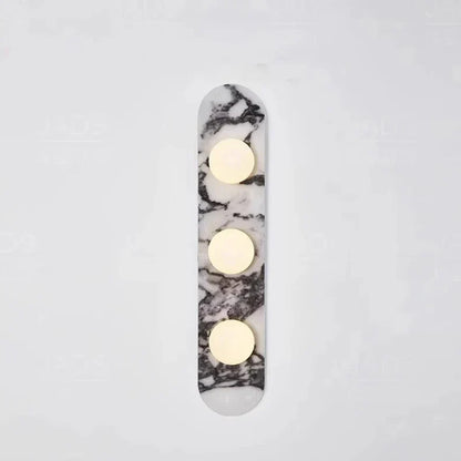 Marble LED Wall Light – Modern Designer Wall Lamp | Luxury Ambient Lighting | Contemporary Stone & Glass Feature