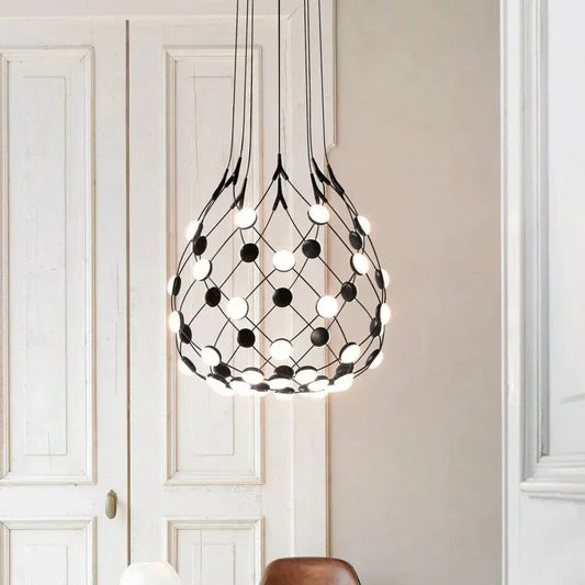 Modern Linear Pendant Light – Minimalist E27 Ceiling Lamp | Contemporary Ambient Lighting | Sleek Interior Statement