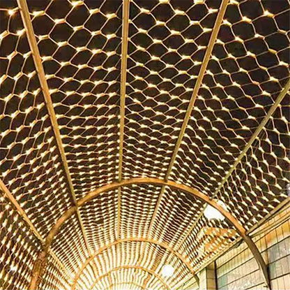 LumiGrid Net LED Lights – Decorative Mesh Fairy Lights | 8 Lighting Modes | Indoor & Outdoor Celebration Lighting