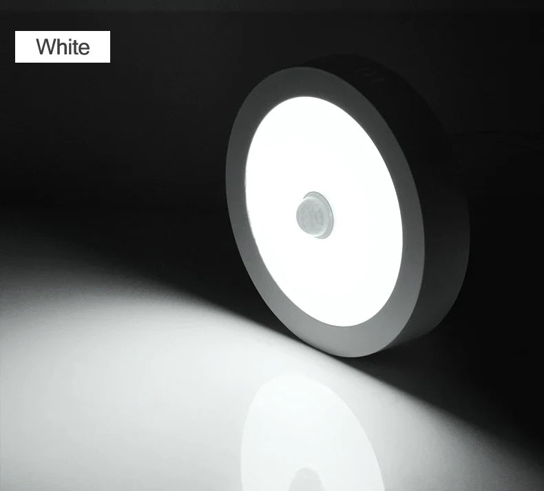 LED Ceiling Light with Motion Sensor – Automatic Round Ceiling Fixture | Energy-Efficient Indoor Lighting | PIR Sensor Ceiling Lamp