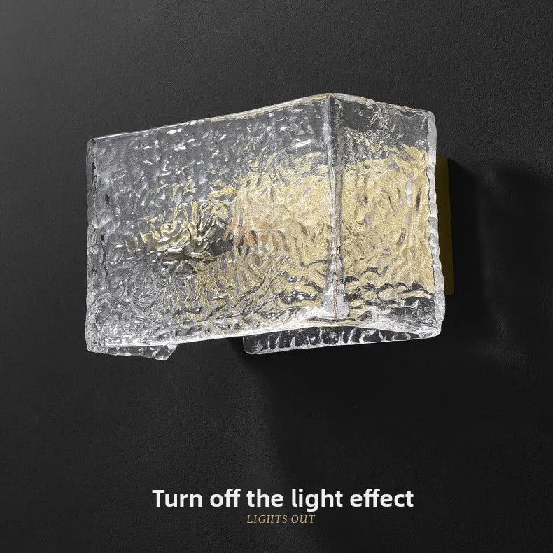 Copper & Glass Wall Light – Postmodern Art Deco LED Sconce | Luxury Ambient Interior Lighting