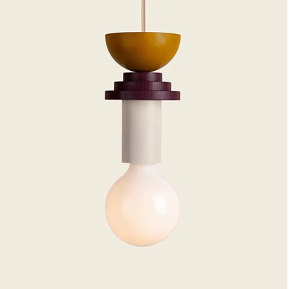 Halden Wood Pendant Light – Nordic LED Hanging Lamp | Minimalist Wooden Ceiling Light for Contemporary Interiors