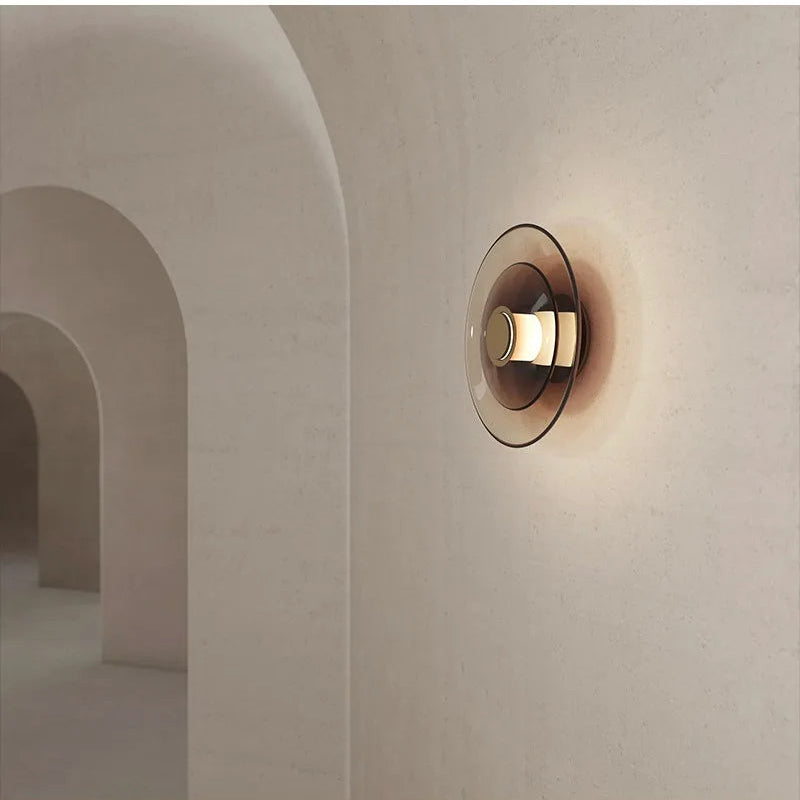Eloria Glass Wall Light – Nordic LED Wall Lamp | Modern Ambient Lighting for Sophisticated Interiors