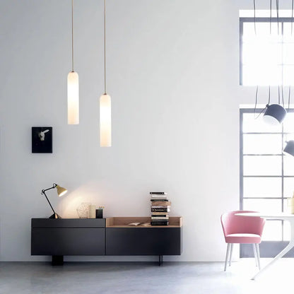 Scandinavian Glass Pendant Light – Modern E27 Ceiling Lamp | Elegant Ambient Lighting | Contemporary Nordic Interior Décor