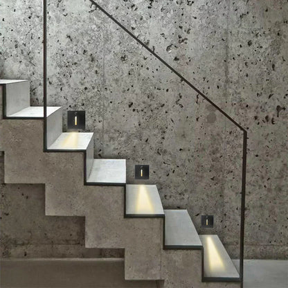 LED Motion Sensor Step Light – Recessed Wall Lamp | Smart Stair & Hallway Lighting | Modern Aluminium Design