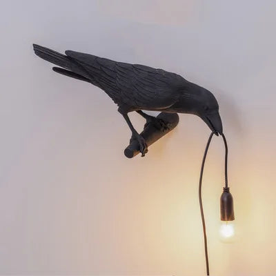Modern Lucky Bird Resin Table Lamp – Creative LED Decorative Light | Contemporary Bedside Lamp | Designer Home Accent