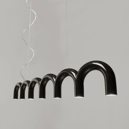 Sculptural U-Shaped LED Ceiling Light – Modern Designer Chandelier | Luxury Architectural Lighting
