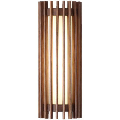 Kiyora Walnut Wall Light – Japanese Wabi-Sabi LED Wall Lamp | Warm Ambient Lighting for Modern Interiors