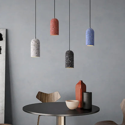 Concrete Pendant Light – Industrial E27 Ceiling Lamp | Handmade Minimalist Lighting | Contemporary Loft-Inspired Design