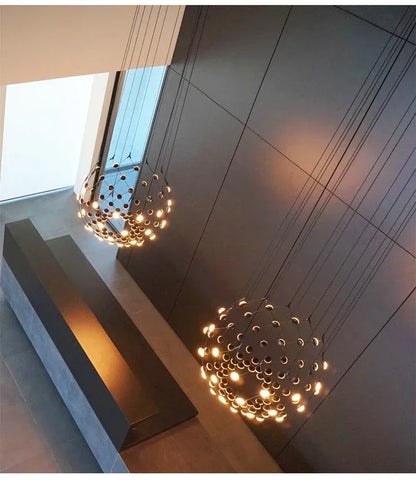 Modern Linear Pendant Light – Minimalist E27 Ceiling Lamp | Contemporary Ambient Lighting | Sleek Interior Statement