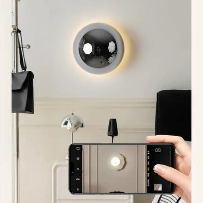 Orvello Round Wall Light – Bauhaus LED Wall Lamp | Modern Up & Down Ambient Lighting