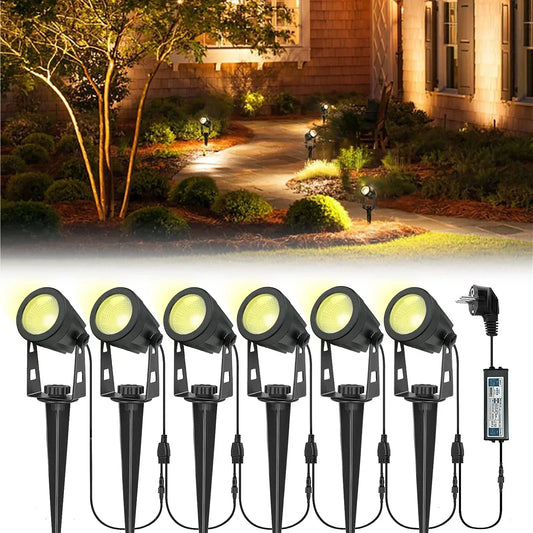 PowerBeam LED Gartenstrahler Außen – Wasserdichte Landschaftsbeleuchtung-Leuchtezauber