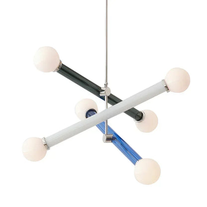 ArtGlow Modern Colorful Chandelier – Art Deco Glass & Acrylic Pendant Light for Contemporary Interiors