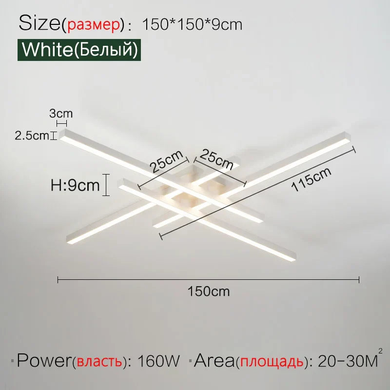 Modern Nordic LED Ceiling Light – Minimalist Flush Mount Ceiling Lamp | Energy-Efficient Home Lighting | Premium Contemporary Fixture
