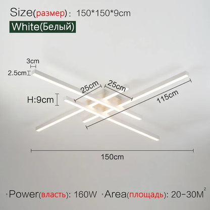 Modern Nordic LED Ceiling Light – Minimalist Flush Mount Ceiling Lamp | Energy-Efficient Home Lighting | Premium Contemporary Fixture