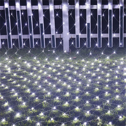 LumiGrid Net LED Lights – Decorative Mesh Fairy Lights | 8 Lighting Modes | Indoor & Outdoor Celebration Lighting