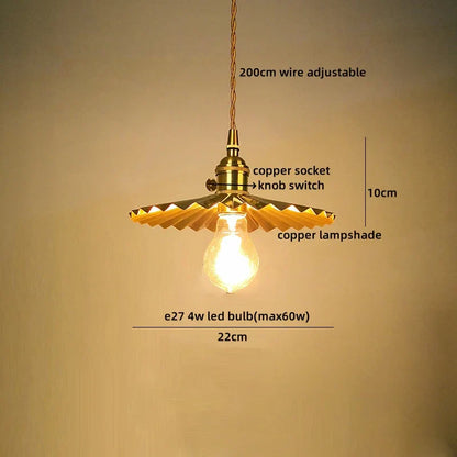 Verra Copper Pendant Light – Modern Glass Ceiling Lamp | Contemporary Ambient Lighting | Refined Interior Elegance