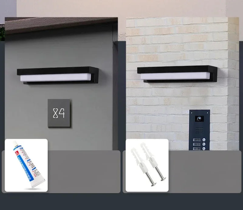 Solar LED Outdoor Wall Light – Waterproof Exterior Wall Lamp | IP65 Garden & Fence Lighting | Energy-Saving Solar Security Light