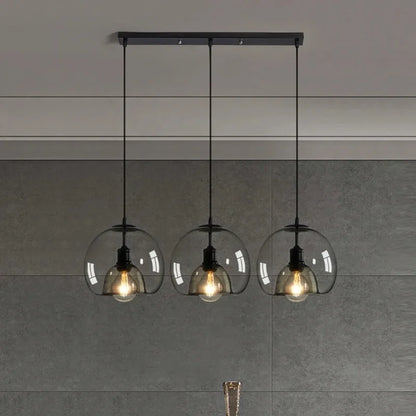 Amber Glass Pendant Light – Modern E27 Ceiling Lamp | Warm Ambient Lighting | Elegant Contemporary Interior Feature