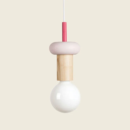 Halden Wood Pendant Light – Nordic LED Hanging Lamp | Minimalist Wooden Ceiling Light for Contemporary Interiors