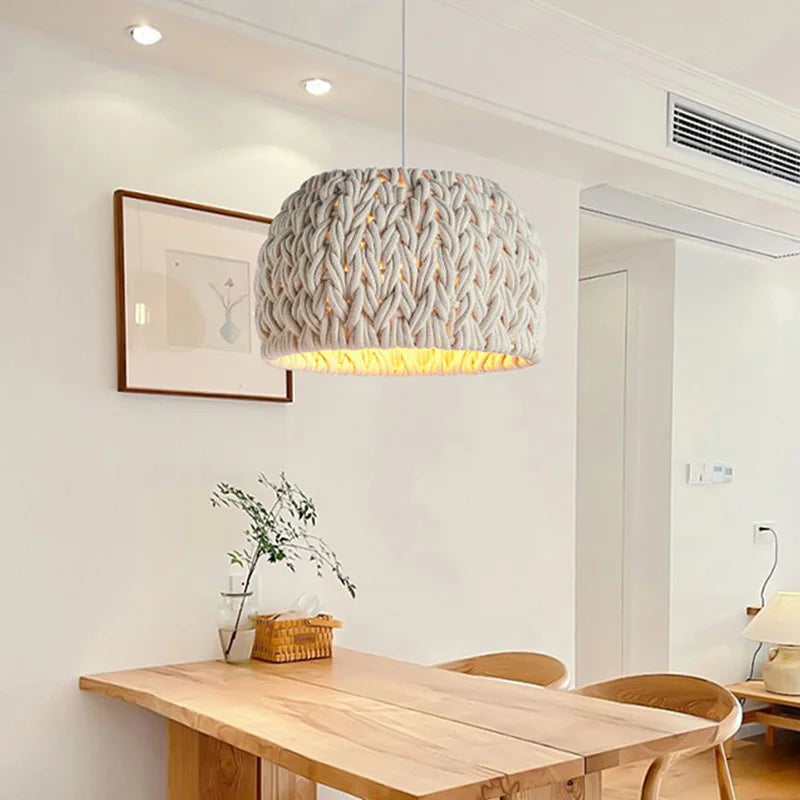 Hikari Woven Pendant Light – Japandi Rattan Ceiling Lamp | Handcrafted Natural Hanging Light for Modern Interiors