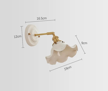 Aurelle Ceramic Wall Light – Adjustable E27 Wall Lamp | Contemporary Copper Lighting | Elegant Interior Illumination