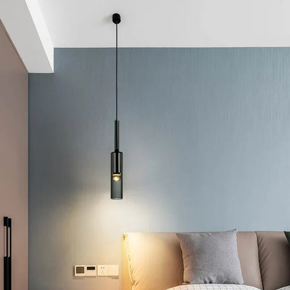 Obsidian Orb Pendant Light – Minimalist Glass Ceiling Lamp | Nordic LED Hanging Light for Contemporary Interiors