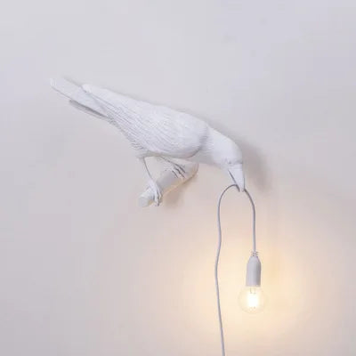 Modern Lucky Bird Resin Table Lamp – Creative LED Decorative Light | Contemporary Bedside Lamp | Designer Home Accent
