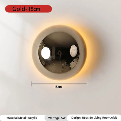 Orvello Round Wall Light – Bauhaus LED Wall Lamp | Modern Up & Down Ambient Lighting