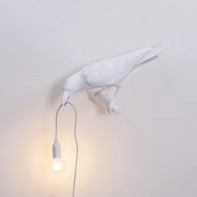 Modern Lucky Bird Resin Table Lamp – Creative LED Decorative Light | Contemporary Bedside Lamp | Designer Home Accent