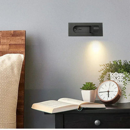 Arctis Pivot Wall Light – Adjustable Recessed LED Reading Lamp | Minimalist Nordic Wall Lighting