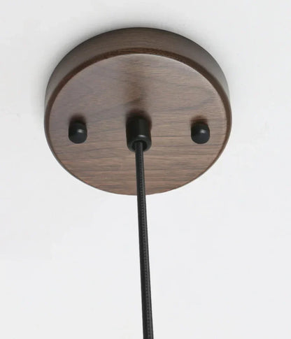 Ceramic & Wood Pendant Light – Modern Nordic LED Hanging Lamp | Natural Contemporary Lighting