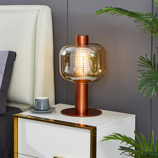 BonboriGlow Nordische Glas-Stehlampe-Leuchtezauber
