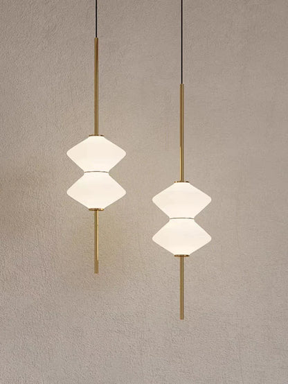 Modern White Glass Pendant Light – Adjustable LED Hanging Ceiling Fixture | Contemporary Globe Chandelier | Elegant Home Lighting