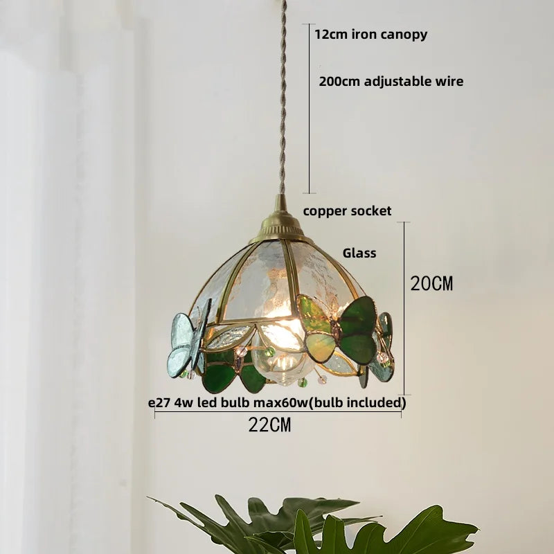 Nordic Glass Pendant Light with Brass Detail – Modern LED Ceiling Lamp | Scandinavian Designer Lighting