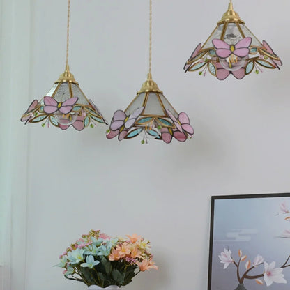 Nordic Glass Pendant Light with Brass Detail – Modern LED Ceiling Lamp | Scandinavian Designer Lighting