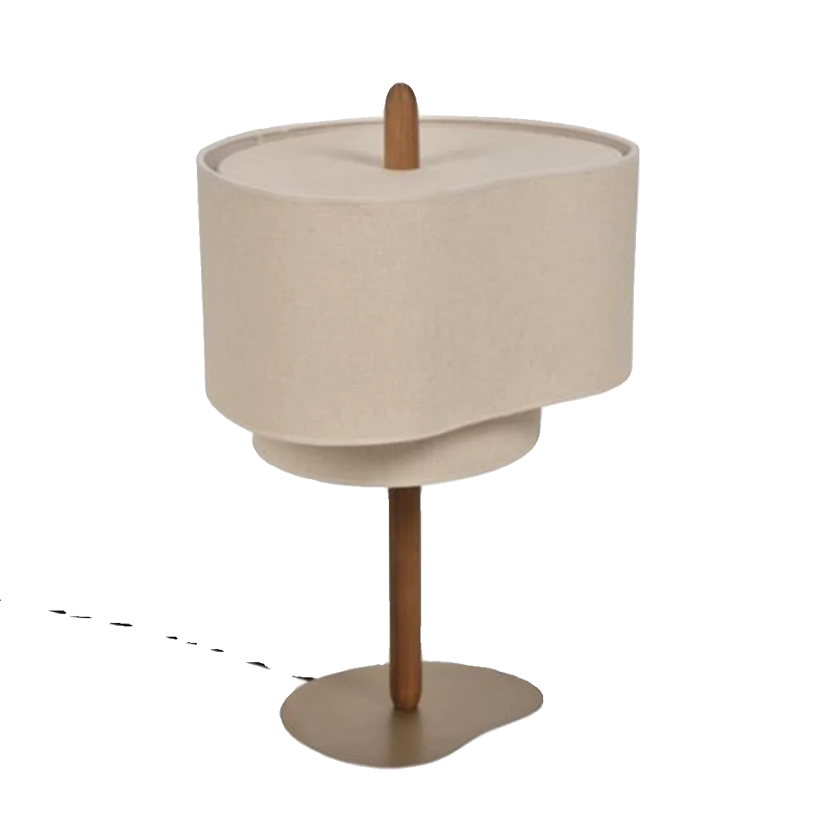 Hoshina Floor Lamp – Wabi-Sabi Fabric Standing Light | Japanese Minimalist LED Lamp for Calm Interiors