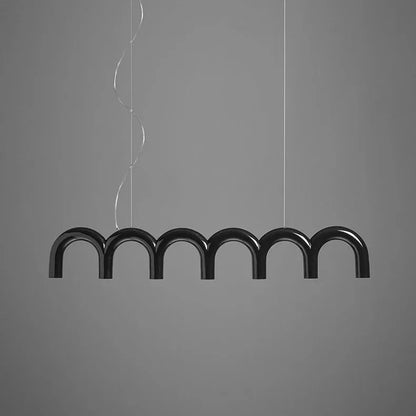 Sculptural U-Shaped LED Ceiling Light – Modern Designer Chandelier | Luxury Architectural Lighting