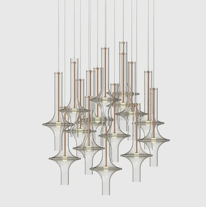 Aureline Glass Pendant Light – Luxury Nordic LED Hanging Lamp | Modern Designer Lighting for Elegant Interiors