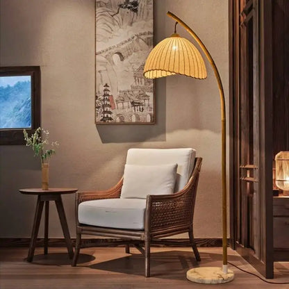 ZenGlow Wabi-Sabi LED Stehlampe – Nordisches & Japanisches Design für eine Ruhige Atmosphäre-Leuchtezauber